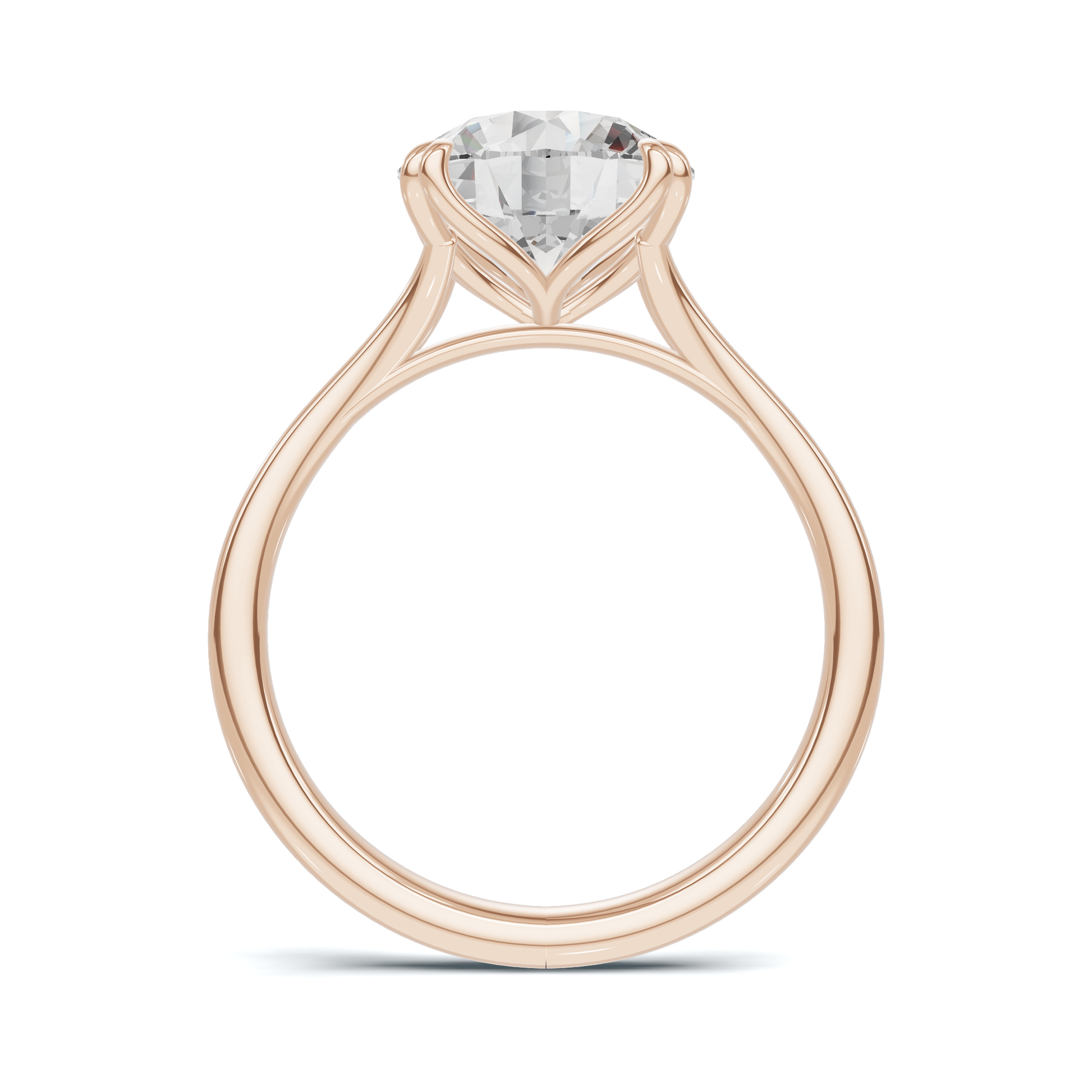 Elegant Sculpted Solitaire Ring