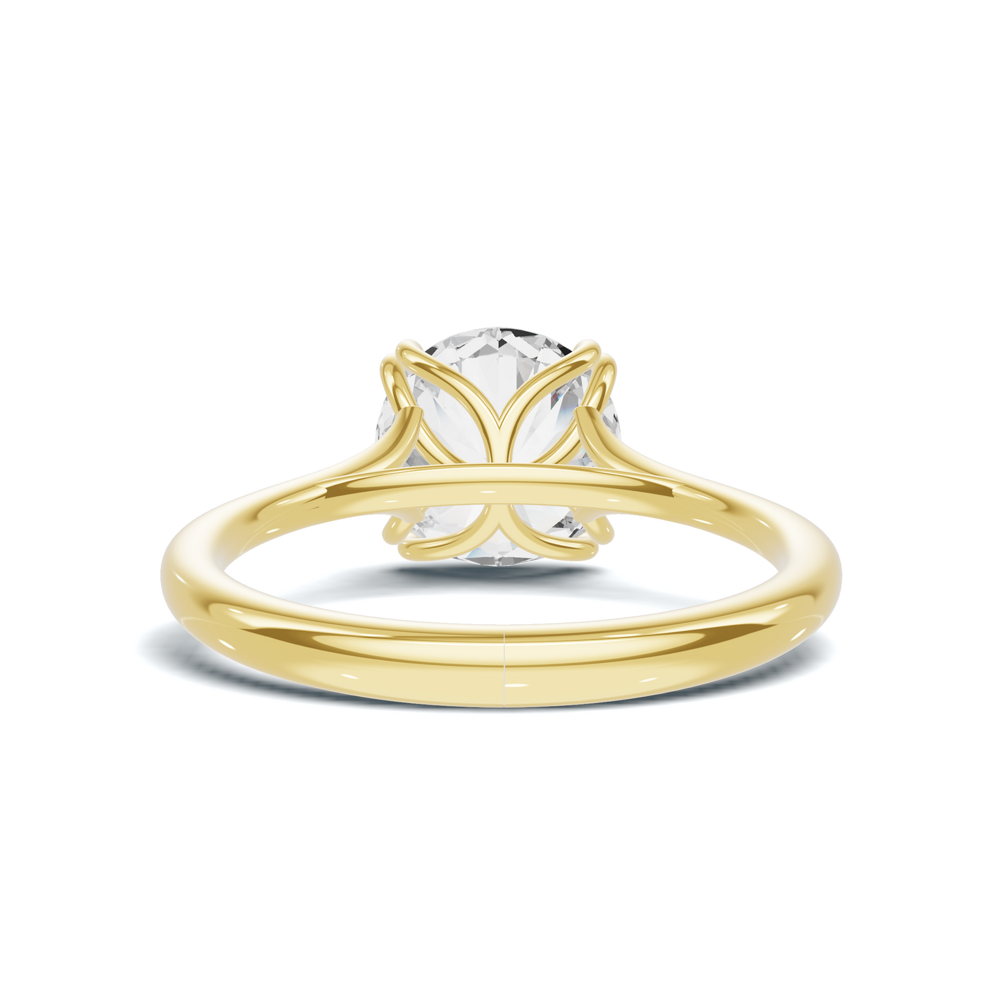 Elegant Sculpted Solitaire Ring