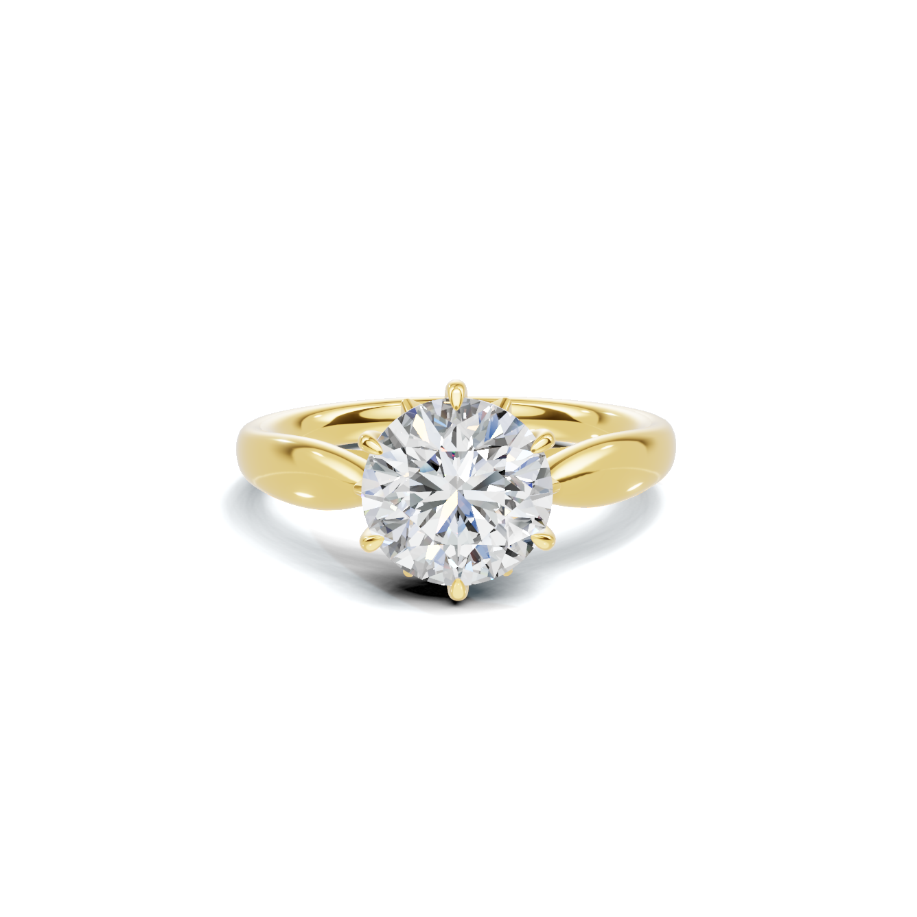 Elegant Six Prong Ring