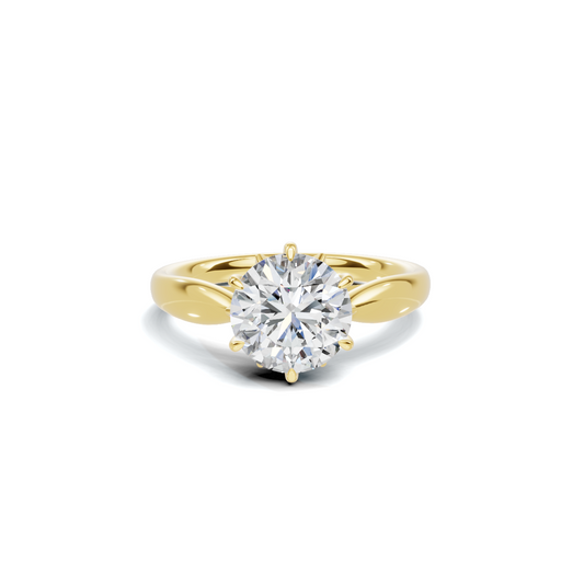 Elegant Six Prong Ring