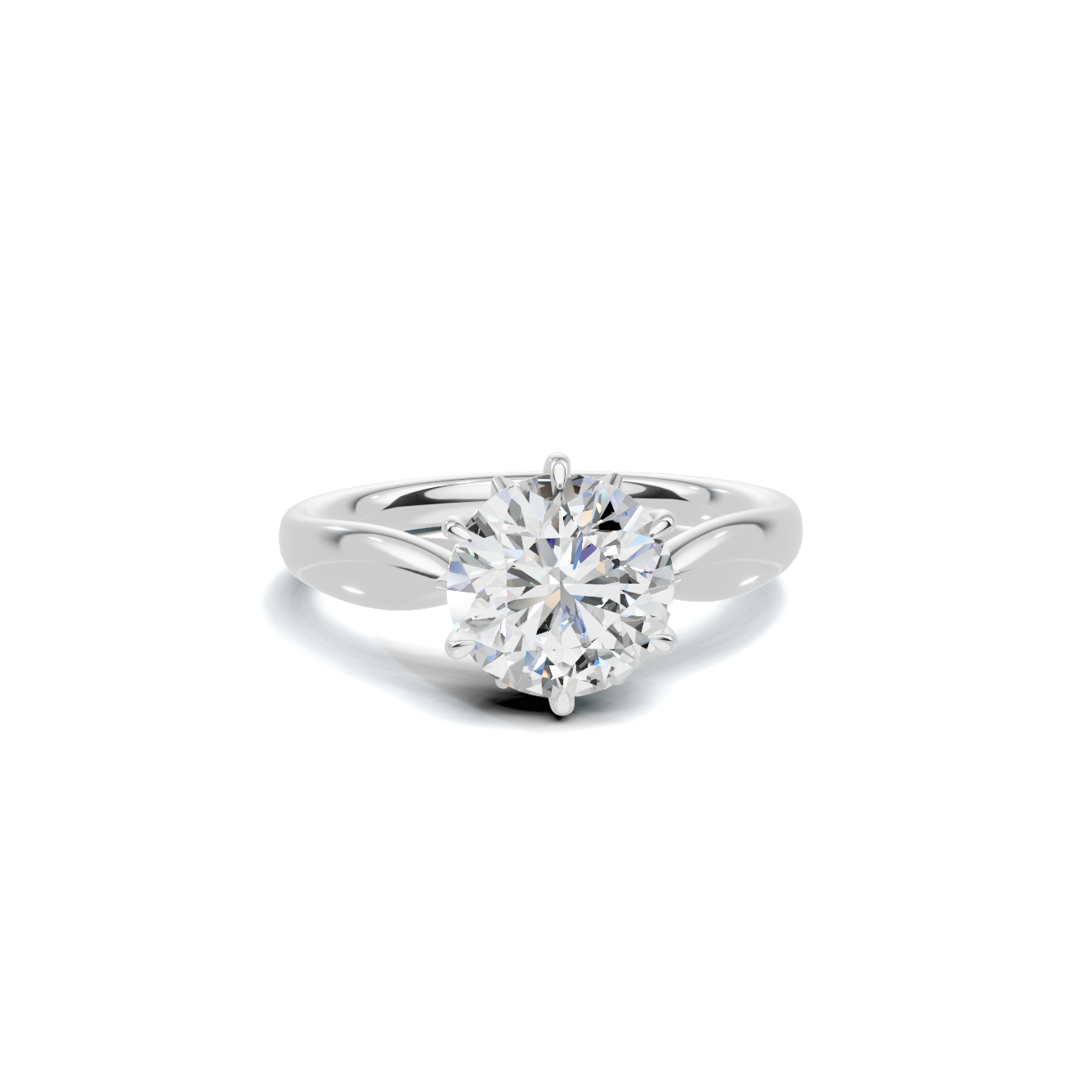 Elegant Six Prong Ring