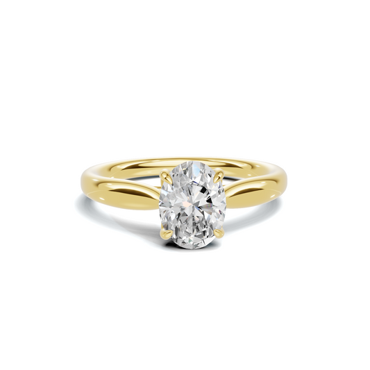 Elegant Solitaire Minimalist Ring