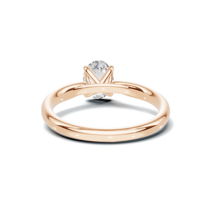 Elegant Solitaire Minimalist Ring