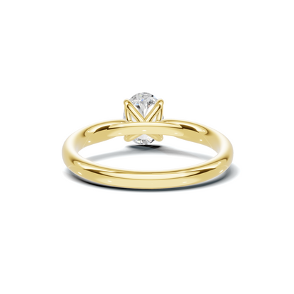 Elegant Solitaire Minimalist Ring
