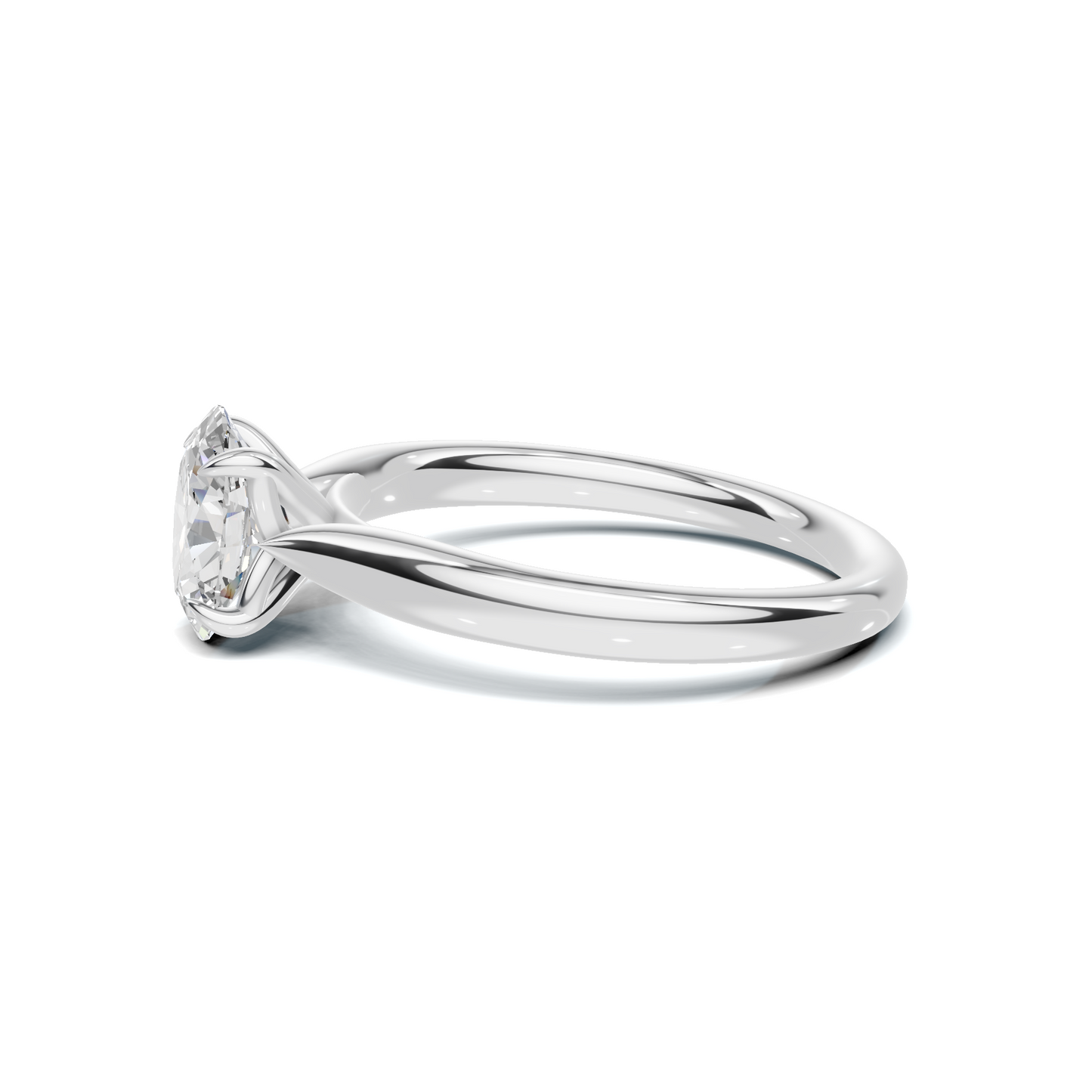 Elegant Solitaire Minimalist Ring
