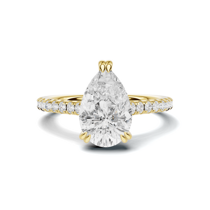Elegant Teardrop Accent Ring
