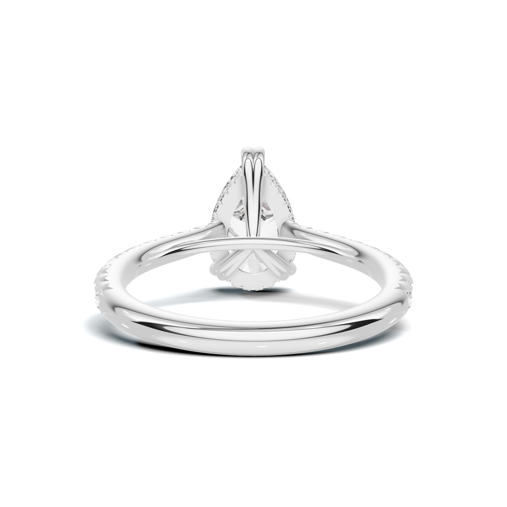 Elegant Teardrop Accent Ring