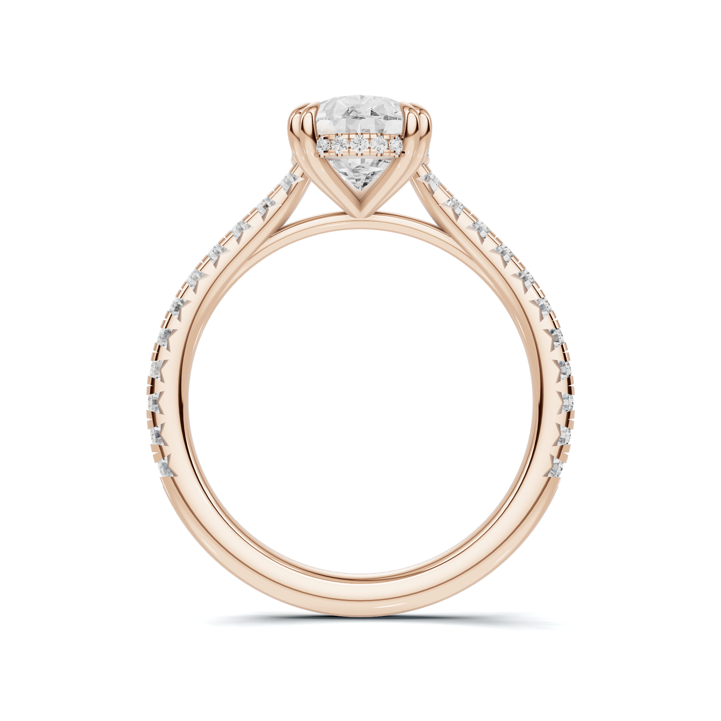 Elegant Teardrop Accent Ring