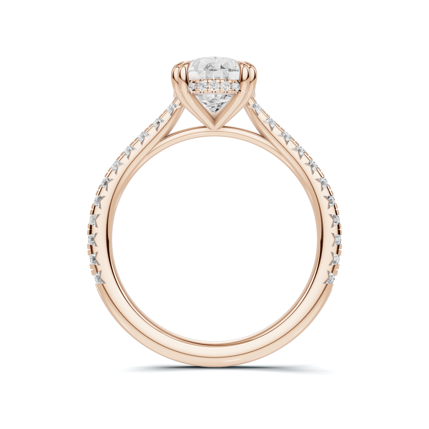 Elegant Teardrop Accent Ring