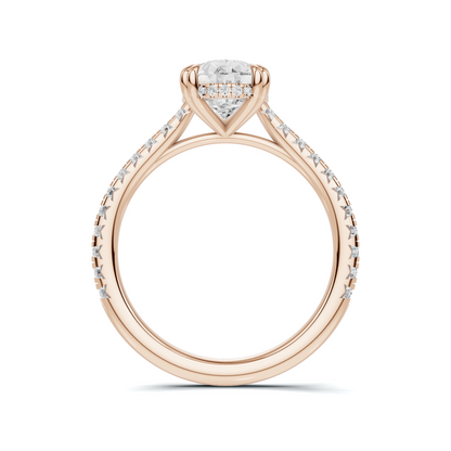 Elegant Teardrop Accent Ring