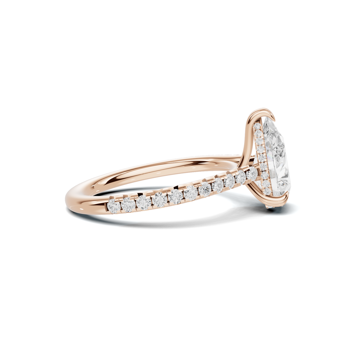 Elegant Teardrop Accent Ring