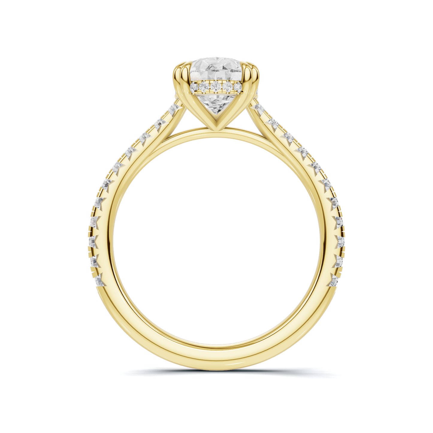 Elegant Teardrop Accent Ring