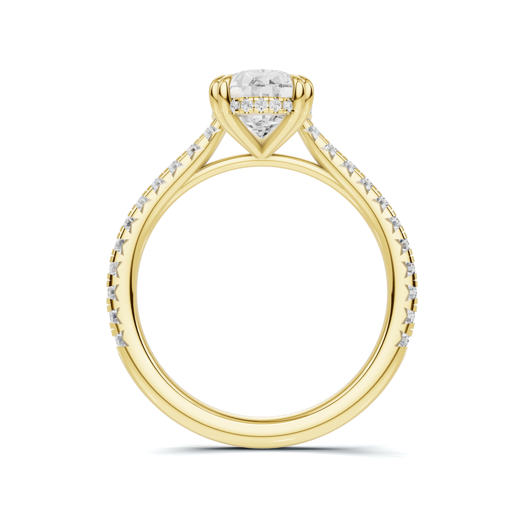 Elegant Teardrop Accent Ring