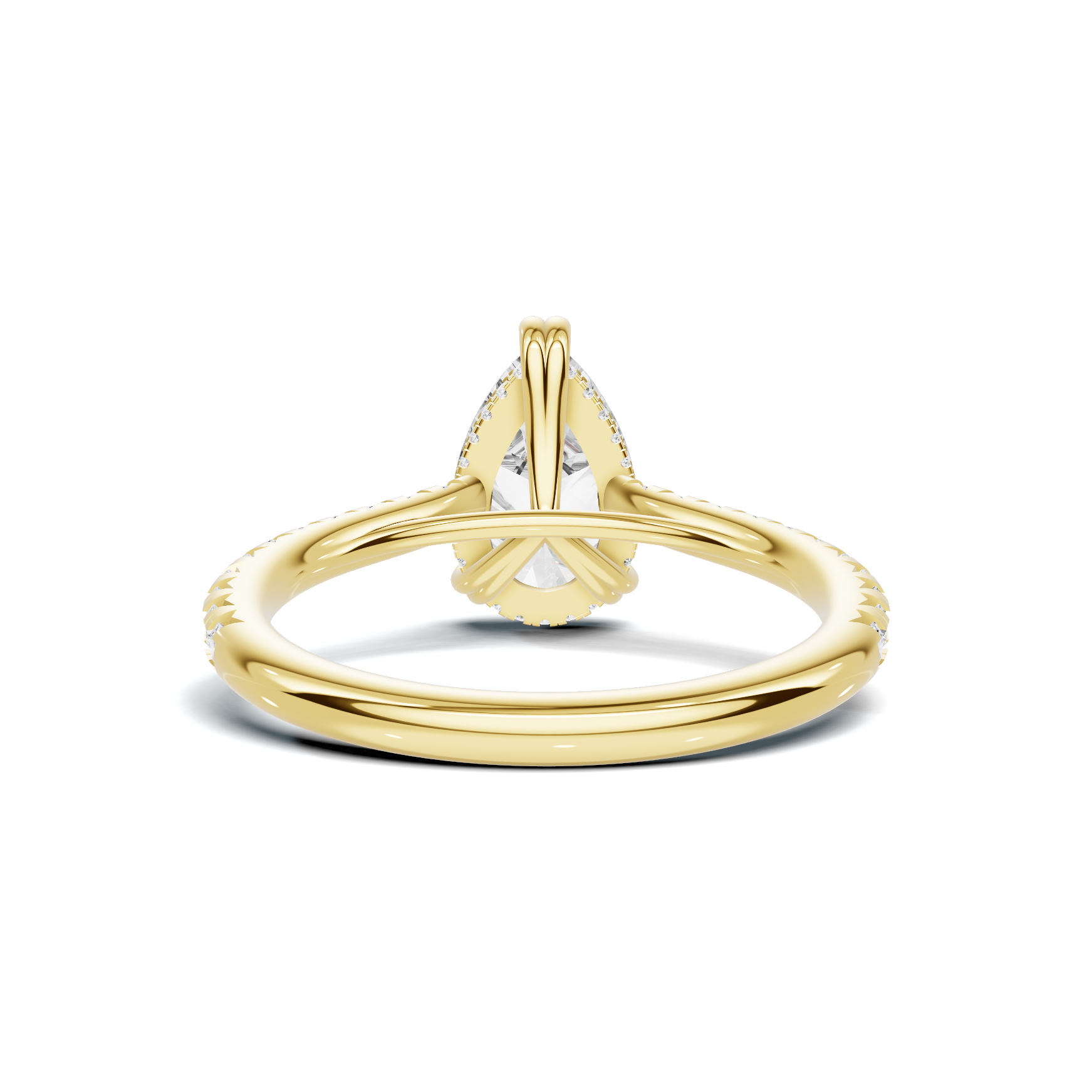 Elegant Teardrop Accent Ring