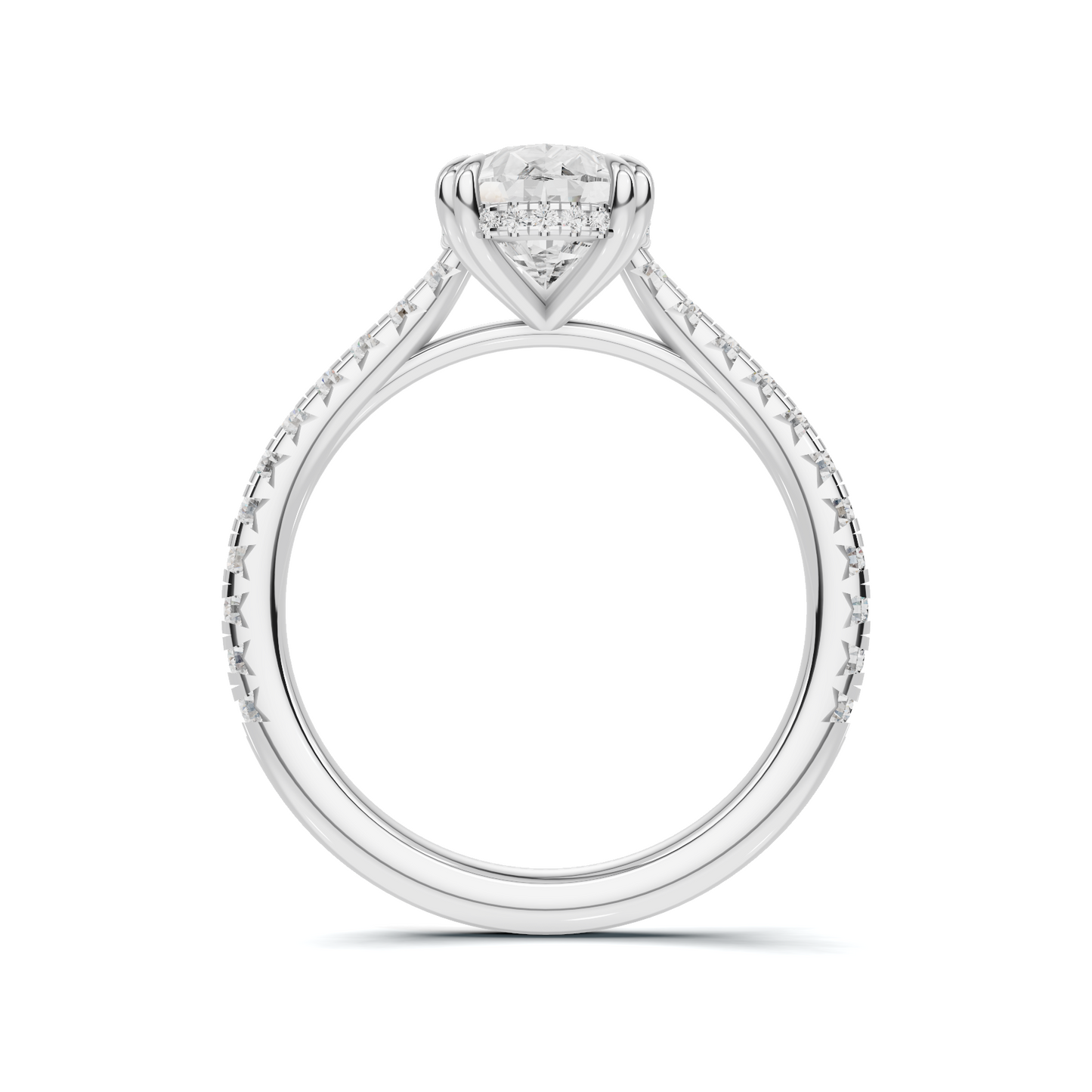 Elegant Teardrop Accent Ring