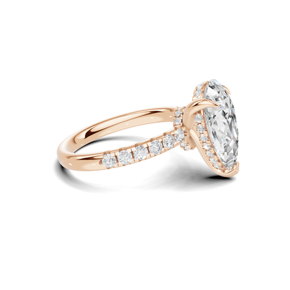 Elegant Teardrop Accented Ring