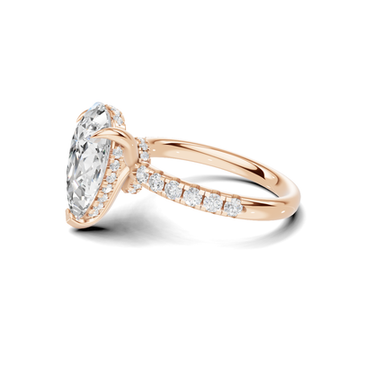 Elegant Teardrop Accented Ring