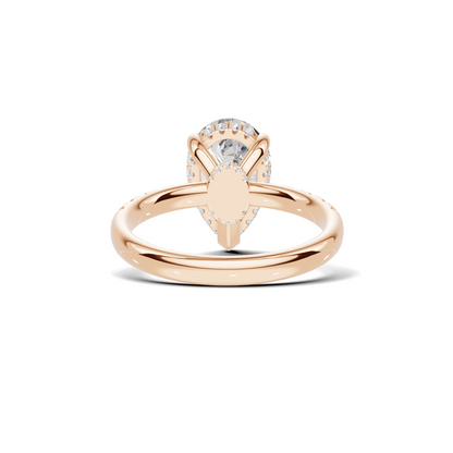 Elegant Teardrop Accented Ring
