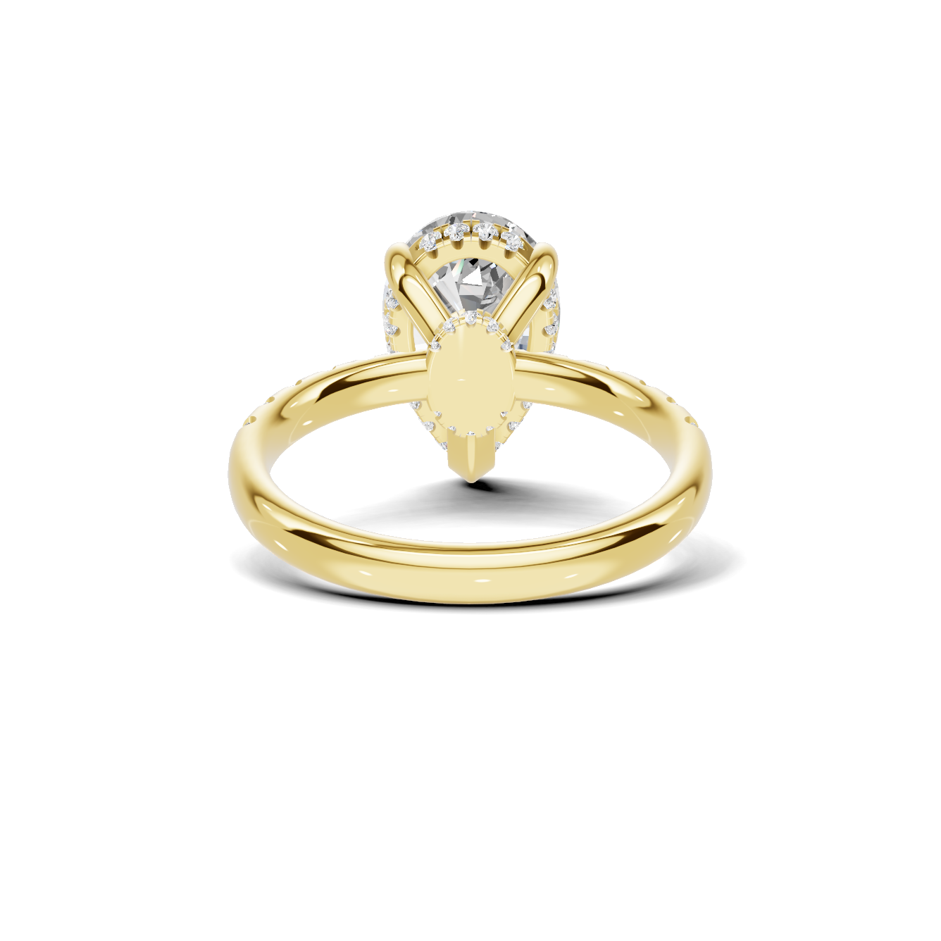 Elegant Teardrop Accented Ring