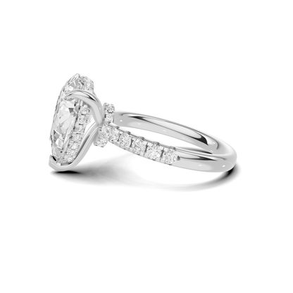 Elegant Teardrop Accented Ring