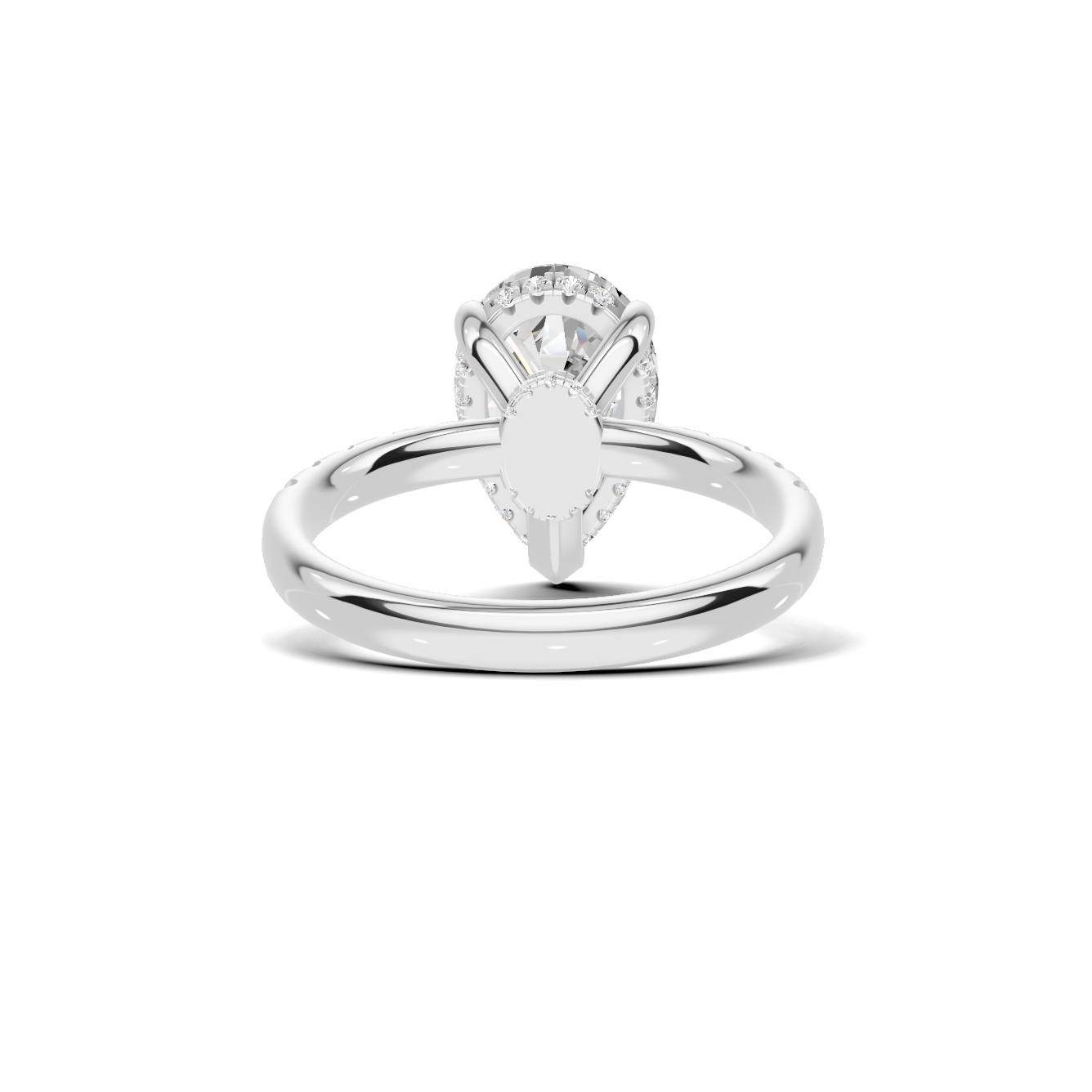 Elegant Teardrop Accented Ring