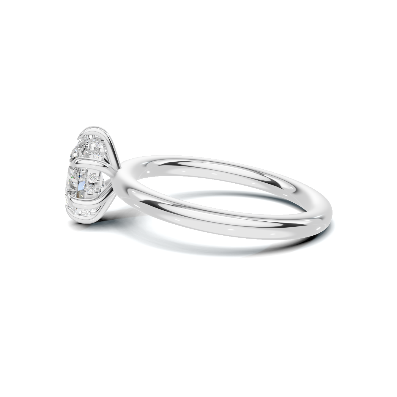 Elegant Teardrop Solitaire Ring