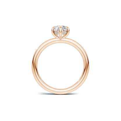 Elegant Teardrop Solitaire Ring