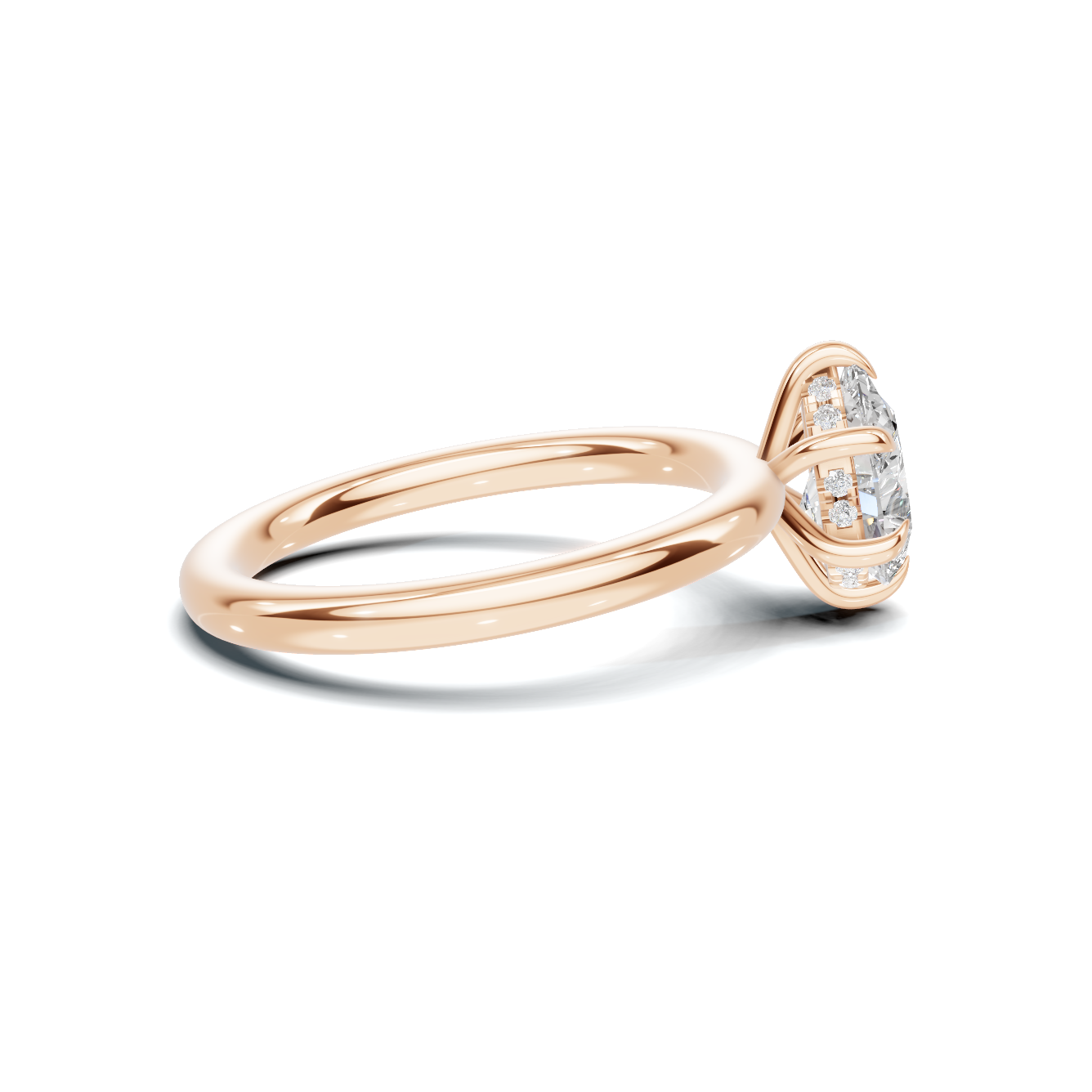 Elegant Teardrop Solitaire Ring