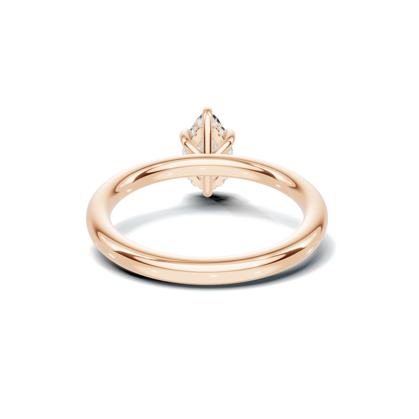 Elegant Teardrop Solitaire Ring