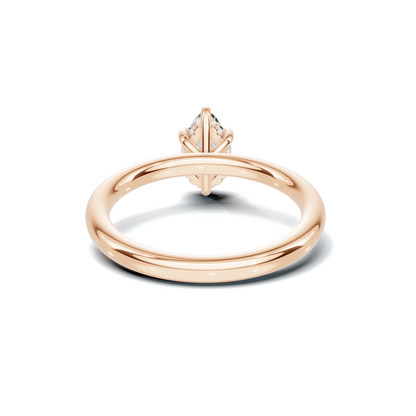 Elegant Teardrop Solitaire Ring