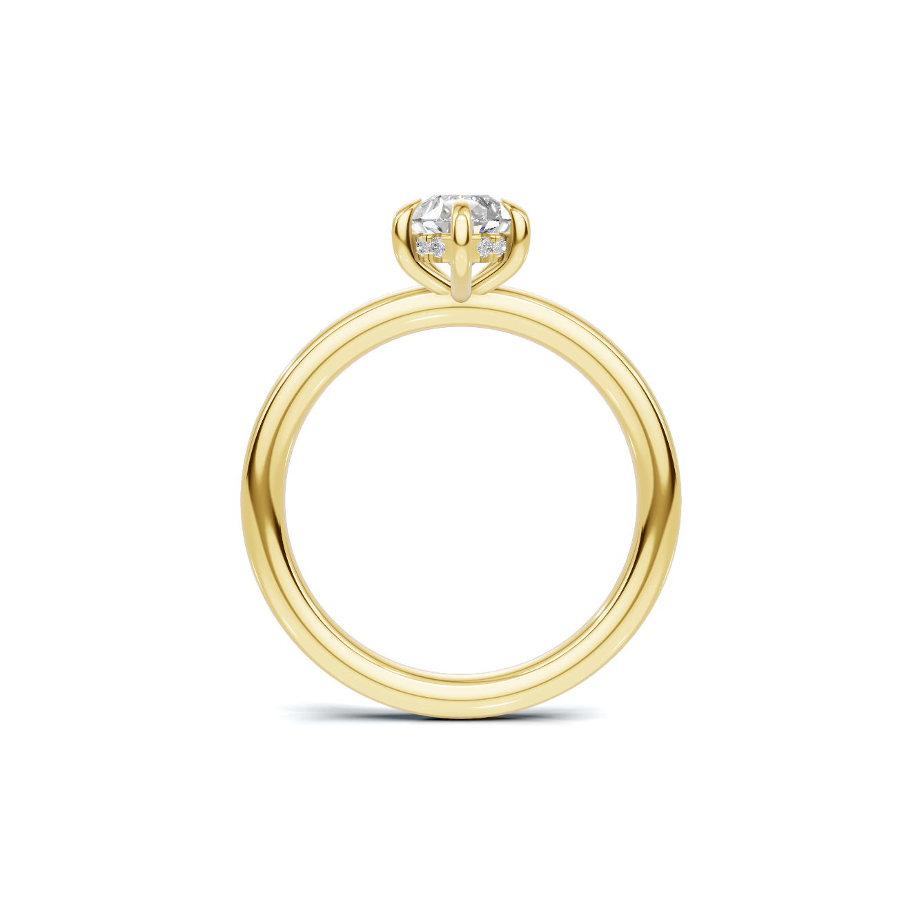 Elegant Teardrop Solitaire Ring
