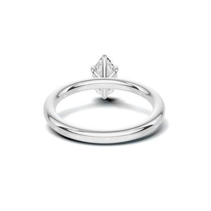 Elegant Teardrop Solitaire Ring
