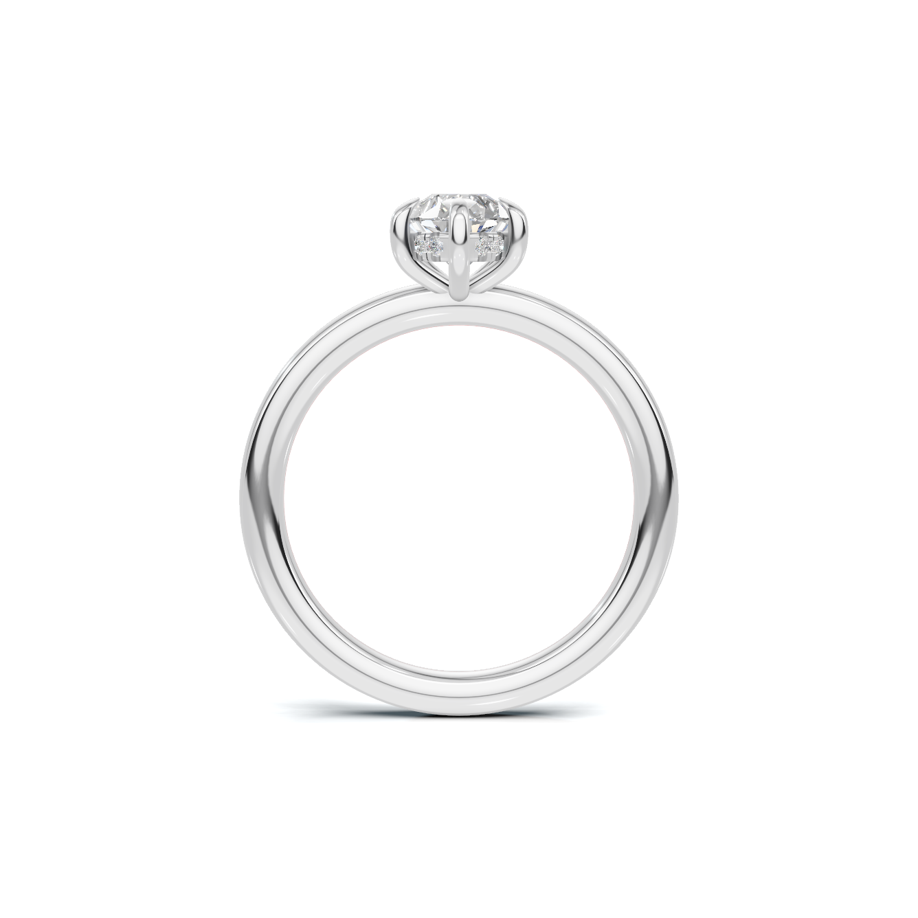Elegant Teardrop Solitaire Ring