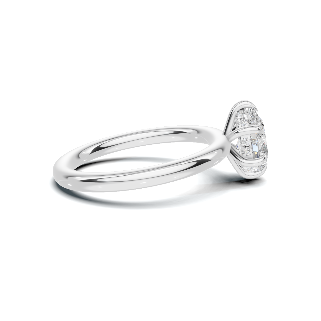 Elegant Teardrop Solitaire Ring