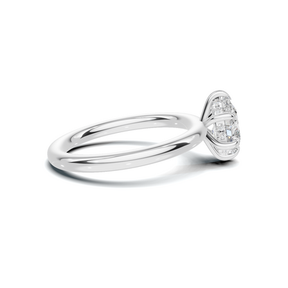 Elegant Teardrop Solitaire Ring