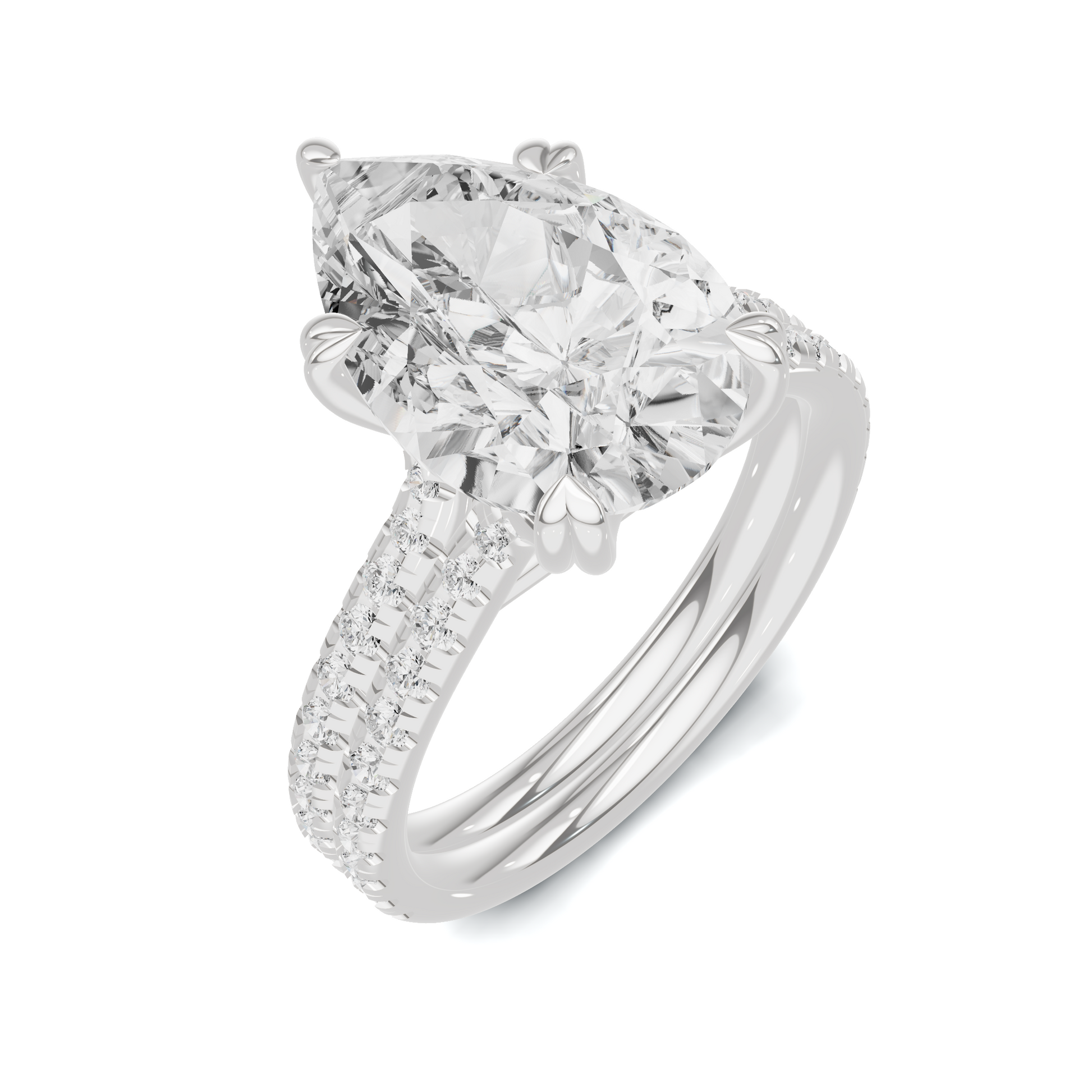 Elegant Teardrop Statement Ring