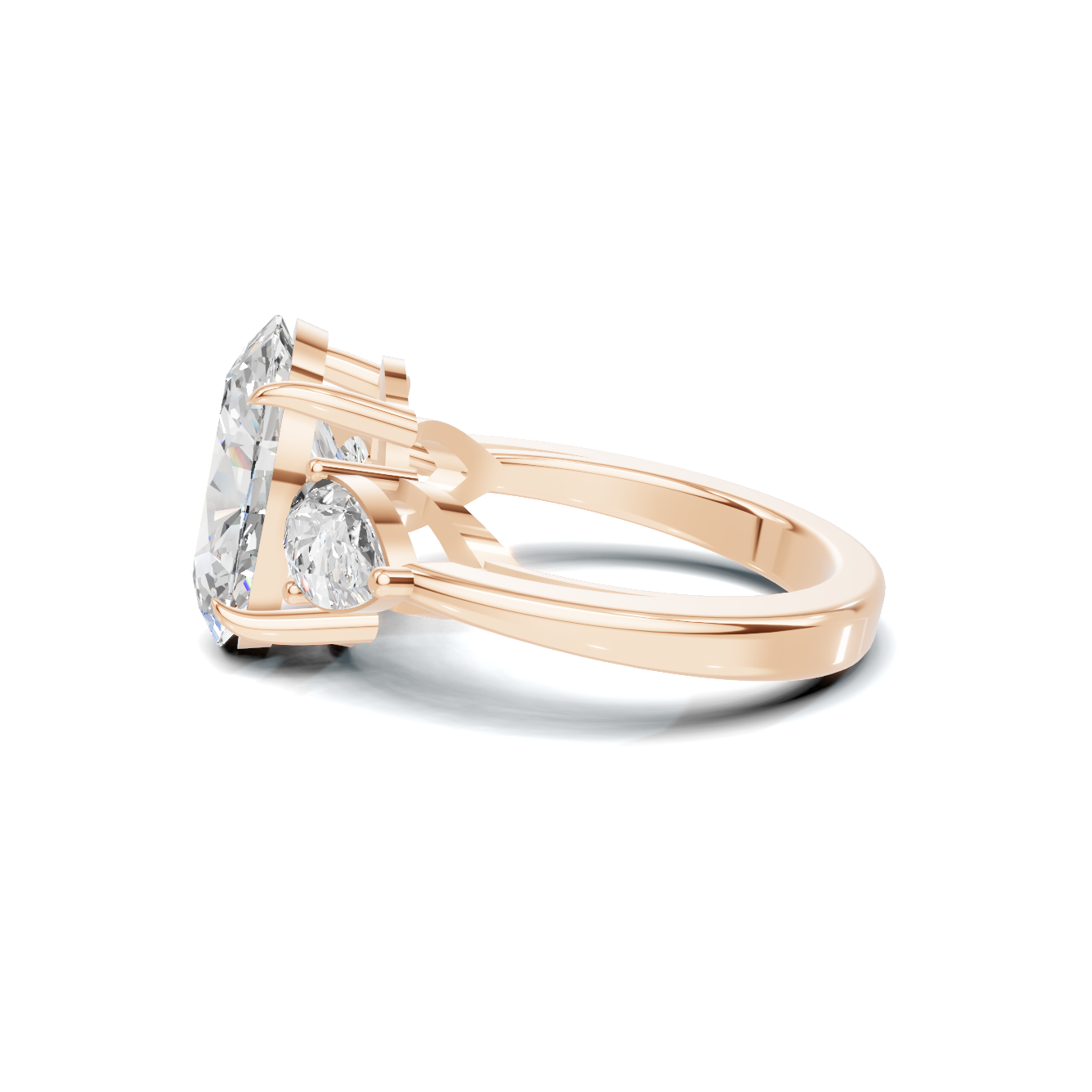 Elegant Three Stone Ring