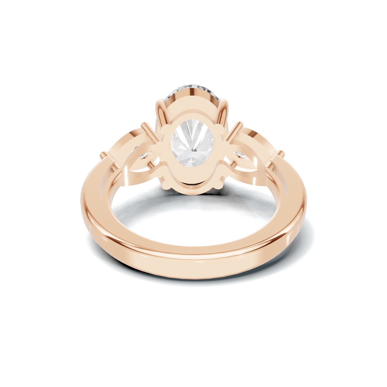 Elegant Three Stone Ring