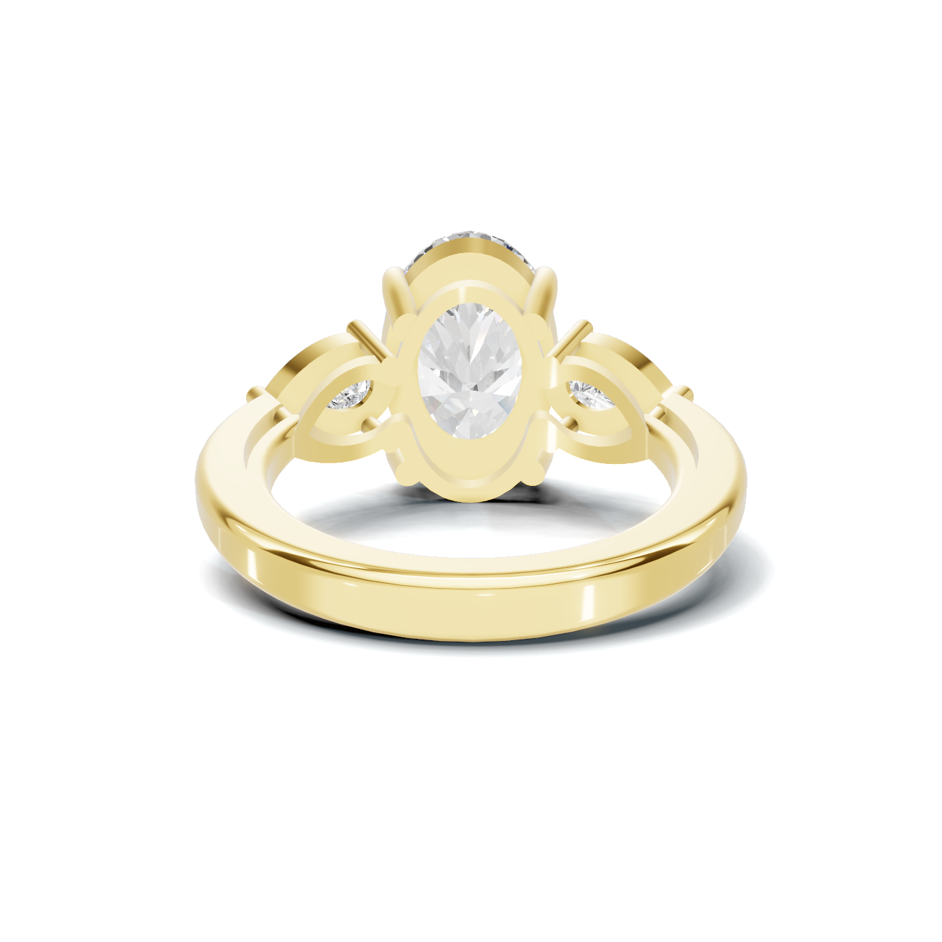 Elegant Three Stone Ring