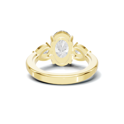 Elegant Three Stone Ring