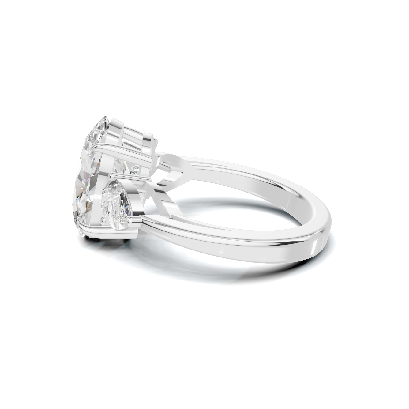 Elegant Three Stone Ring