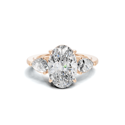 Elegant Three Stone Ring