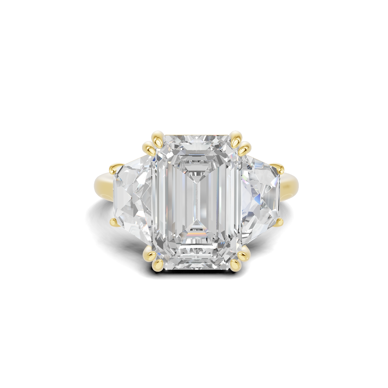 Elegant Trapezoid Accent Ring