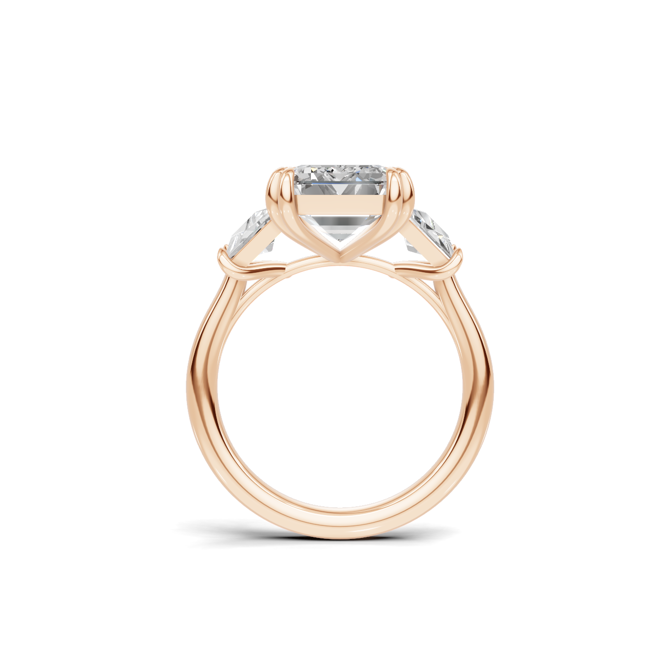 Elegant Trapezoid Accent Ring