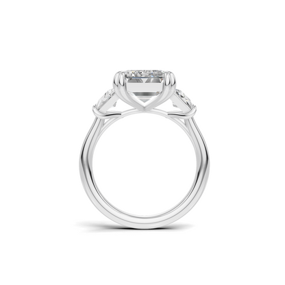 Elegant Trapezoid Accent Ring