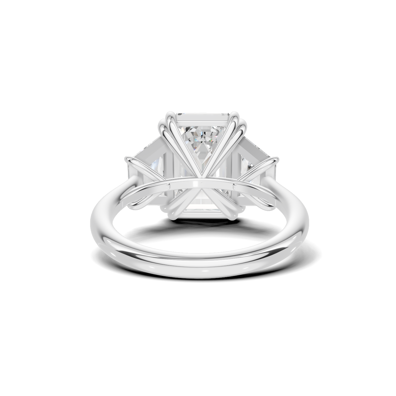 Elegant Trapezoid Accent Ring