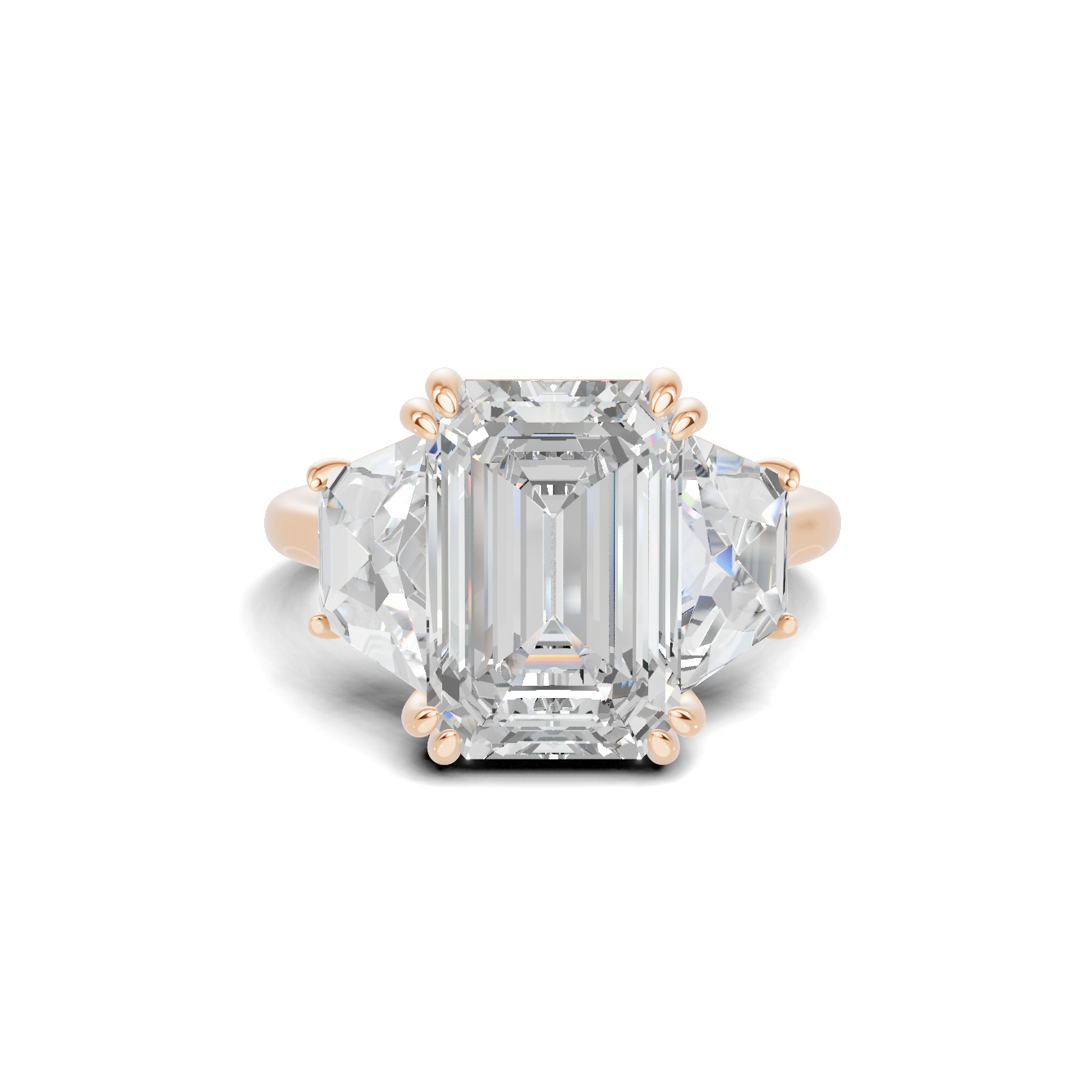 Elegant Trapezoid Accent Ring
