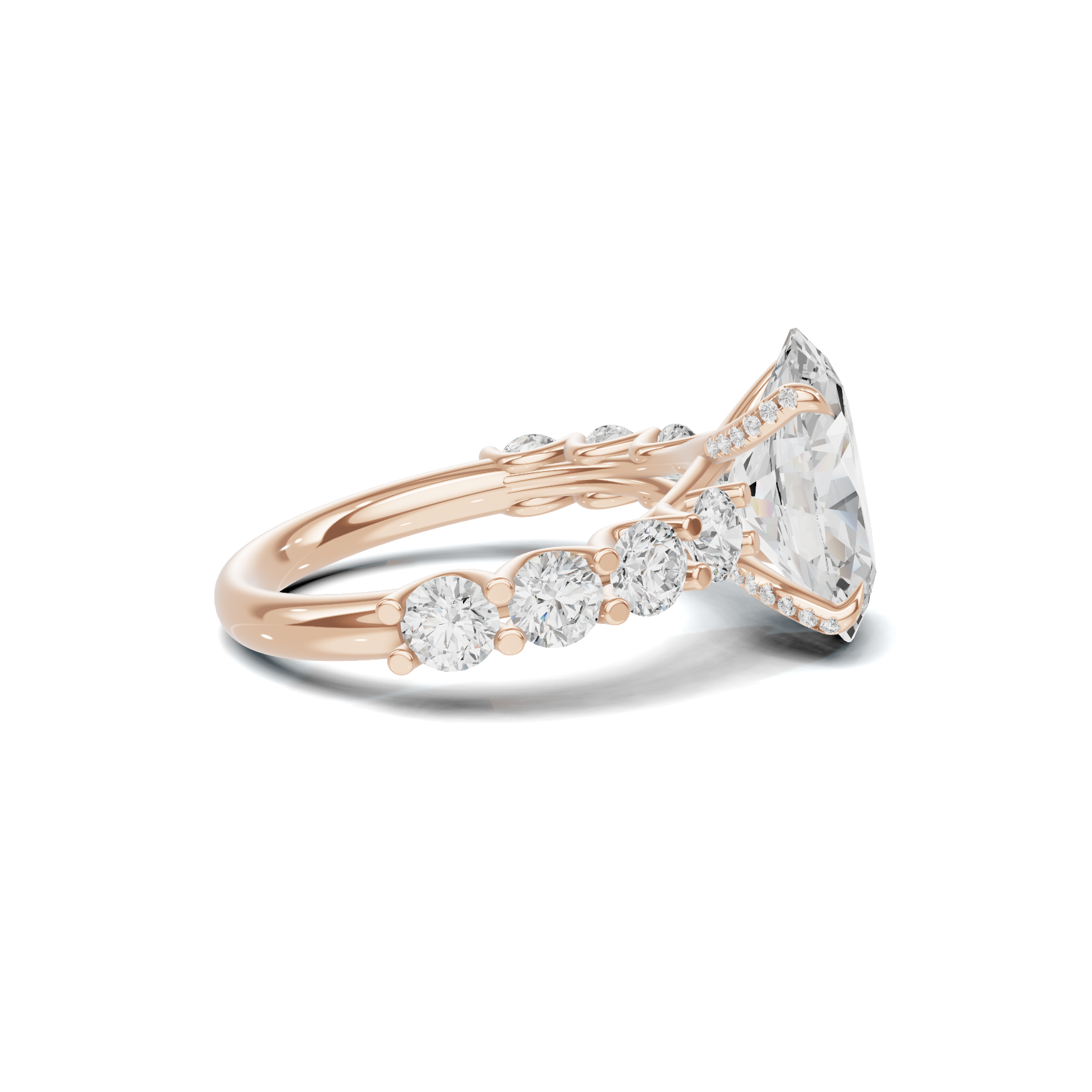 Elegant Twisted Accented Ring