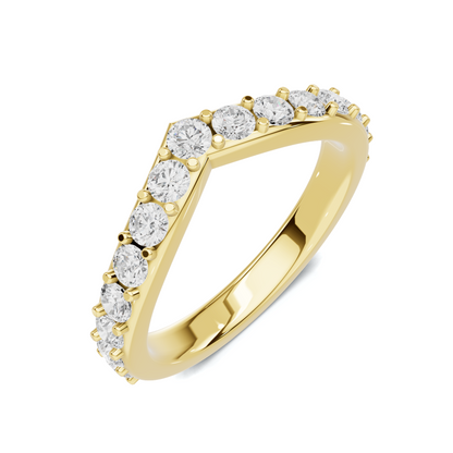 Elegant V Shaped Ring
