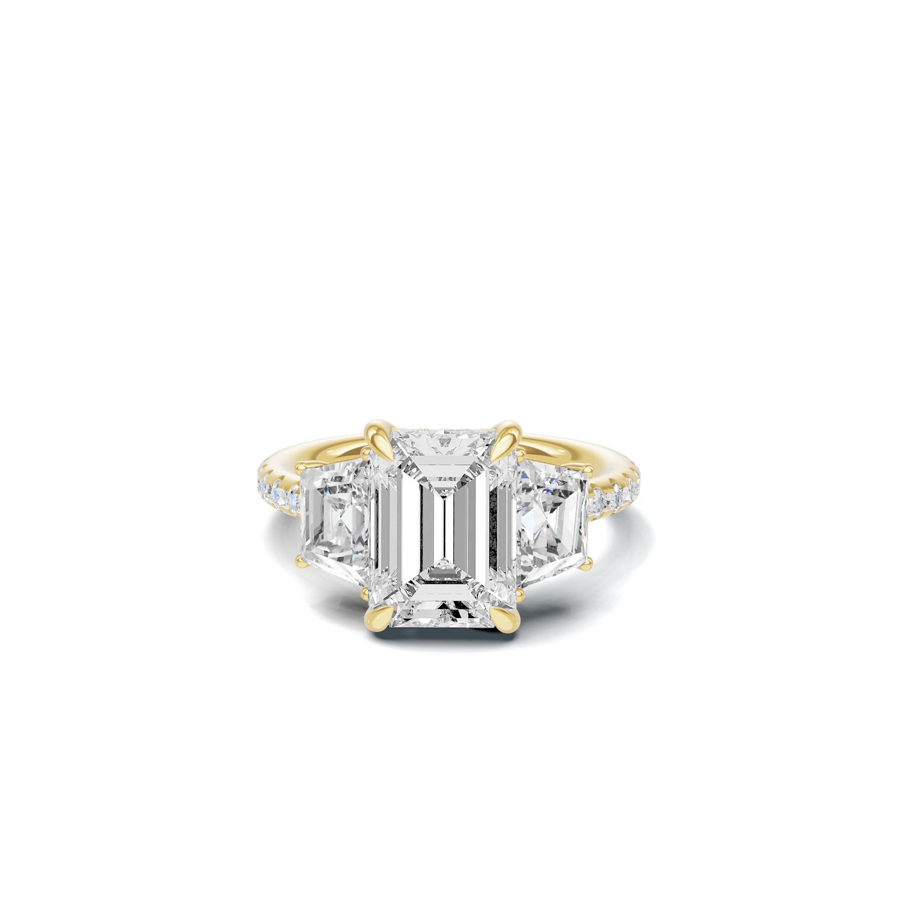 Exquisite Three Stone Ring